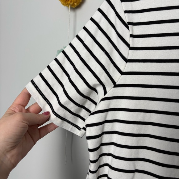 English Factory Mixed Media Black and White Top - Picture 5 of 7